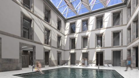Preliminary plan for the Gran Hotel Balneario Auria