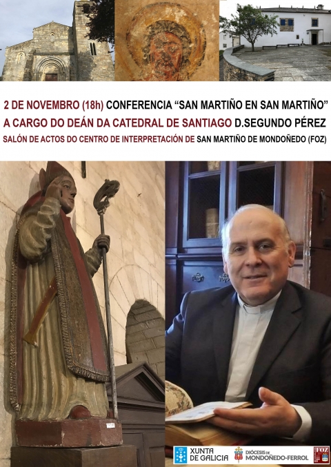 Conferencia do Deán da Catedral de Santiago, D. Segundo Pérez, en San Martiño de Mondoñedo (Foz)