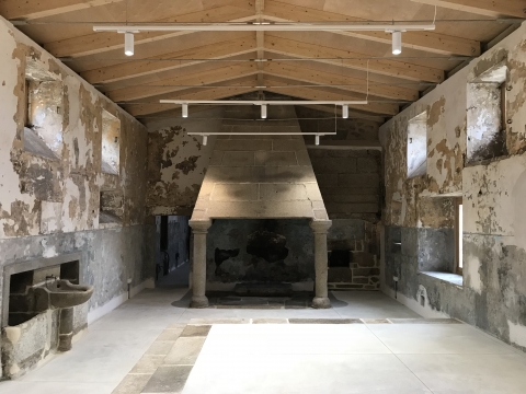 Rematan as obras de execución da cuberta da cociña do Mosteiro de Santa Catarina de Montefaro (Ares)