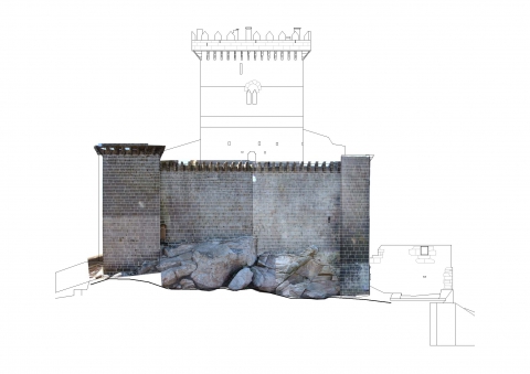 Face Measurement of the Castle of Pambre