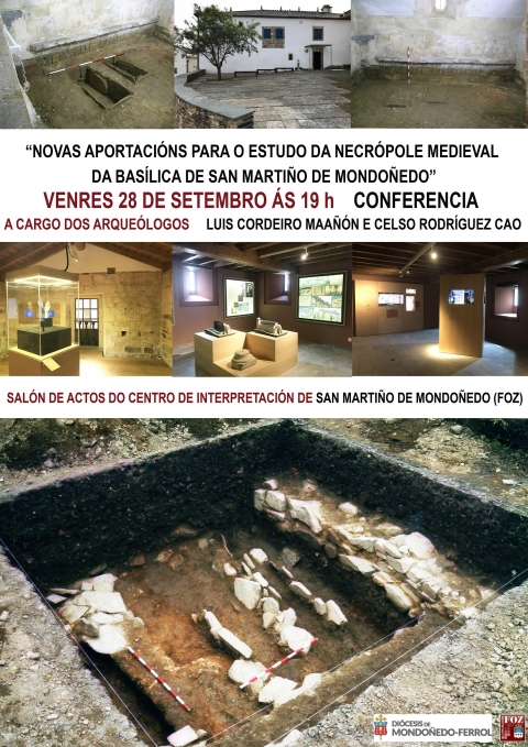 Conference of the archaeologists Luis Cordeiro Maañón and Celso Rodríguez Cao at San Martiño de Mondoñedo (Foz)