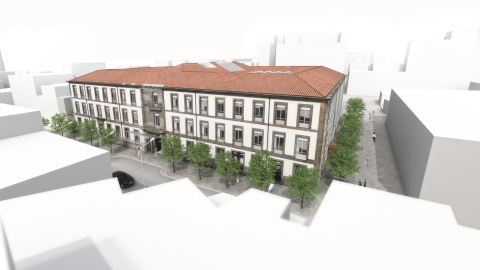 Preliminary plan for the Gran Hotel Balneario Auria
