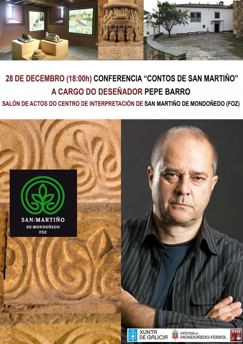 Conference of the graphic designer Pepe Barro in San Martiño de Mondoñedo (Foz)