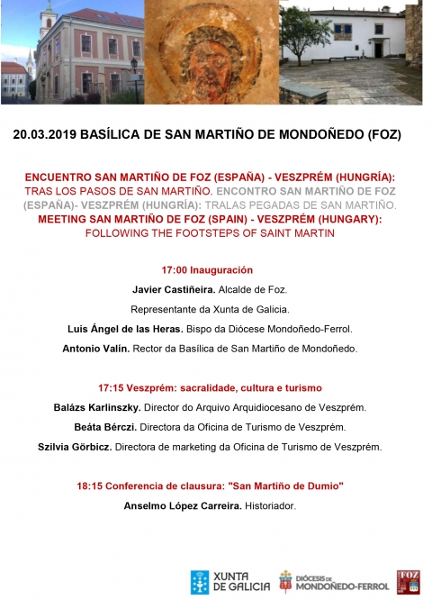 Meeting San Martiño de Foz (Spain) - Veszprém (Hungary). Following the footsteps of Saint Martin