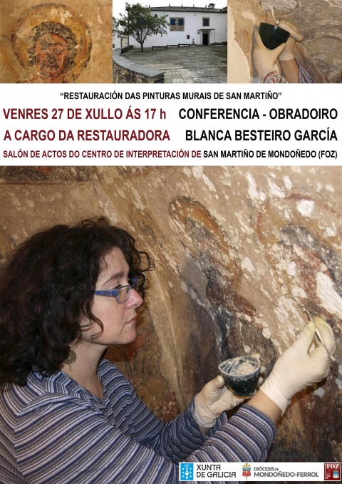 Conferencia-Taller de la restauradora Blanca Besteiro en San Martiño de Mondoñedo (Foz)