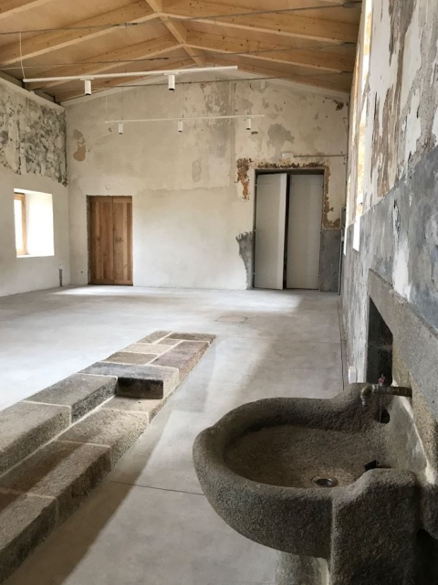 Finalizan las obras de ejecución de la cubierta de la cocina del Monasterio de Santa Catalina de Montefaro (Ares)